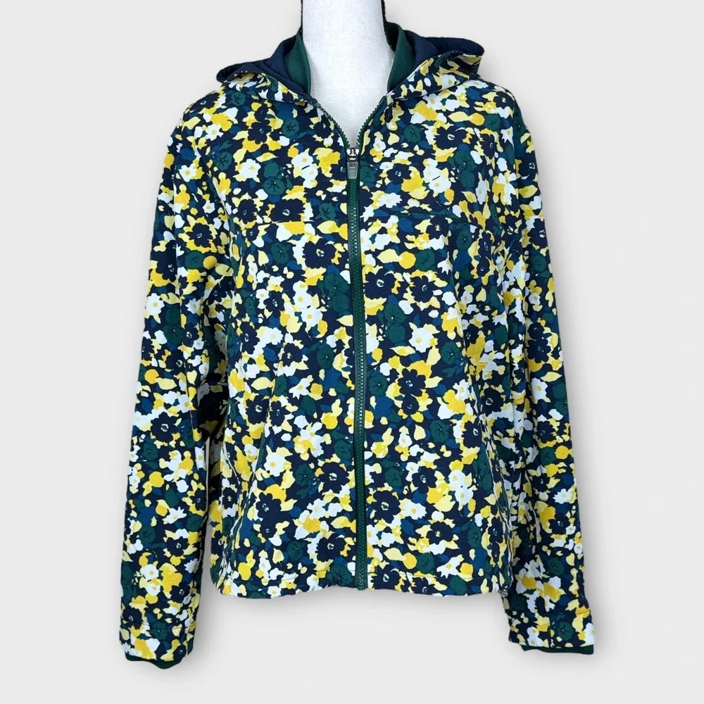 Outdoor Voices RecTrek Mineral Bloom Full Zip Hooded‎ Jacket Athletic Womens S